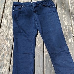 Jean Capris Size 15 Juniors Dark Wash